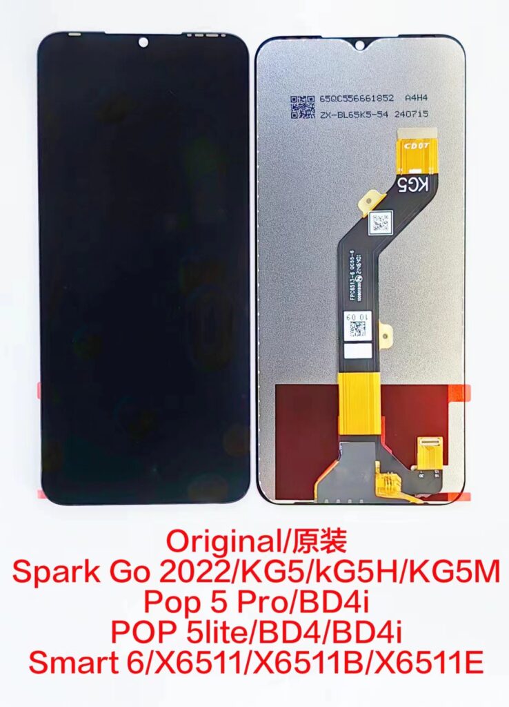 TECNO Spark GO 2022/KG5/POP 5Pro/POP 5lite/BD4/Smart 6/X6511 Original