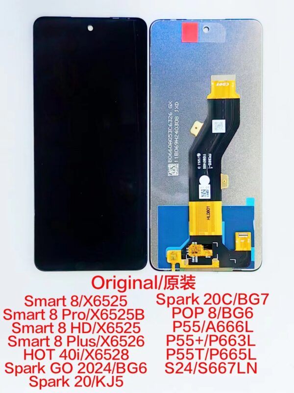 TECNO Spark GO 2024/Smart 8/Smart 8Pro/Smart 8Plus/HOT 40i Original